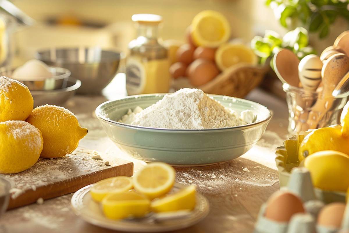 Homemade lemon biscuits